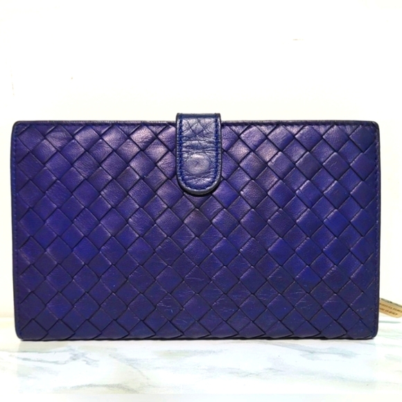 Bottega Veneta Handbags - Bottega Veneta Intrecciato Weave Leather Wallet
